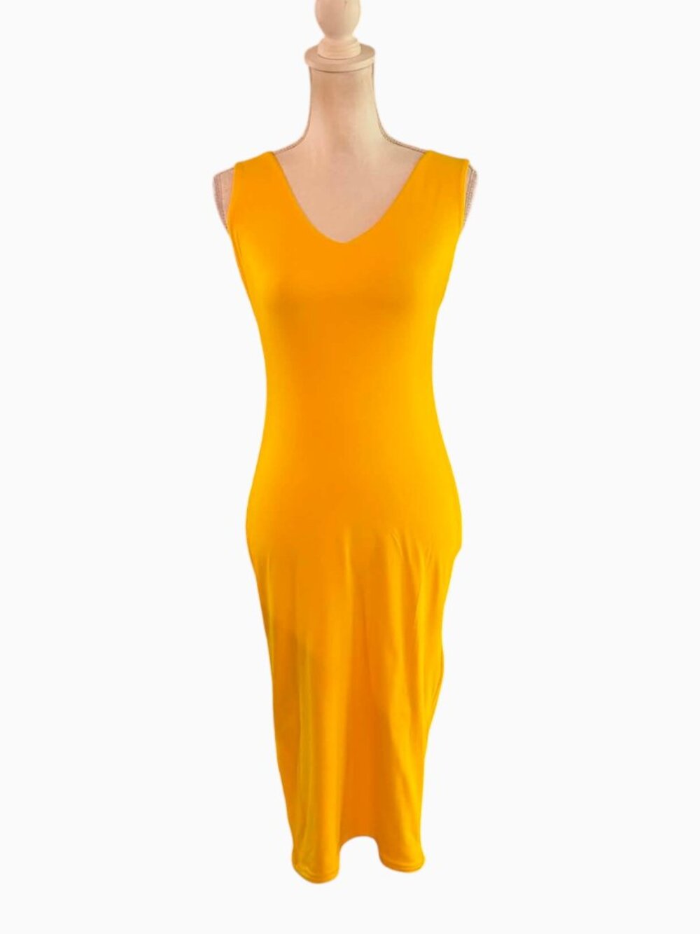 Heart & Hips Bold Yellow Maxi Dress